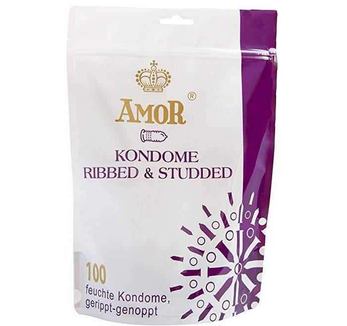 Презервативи Amor Ribbed & Studded 100 шт. (8115060190)
