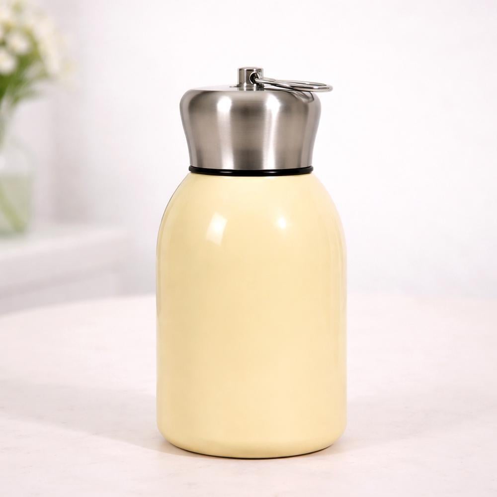 Термос 124705 300 мл из нержавеющей стали 316 с крышкой и кольцом для переноски Желтый