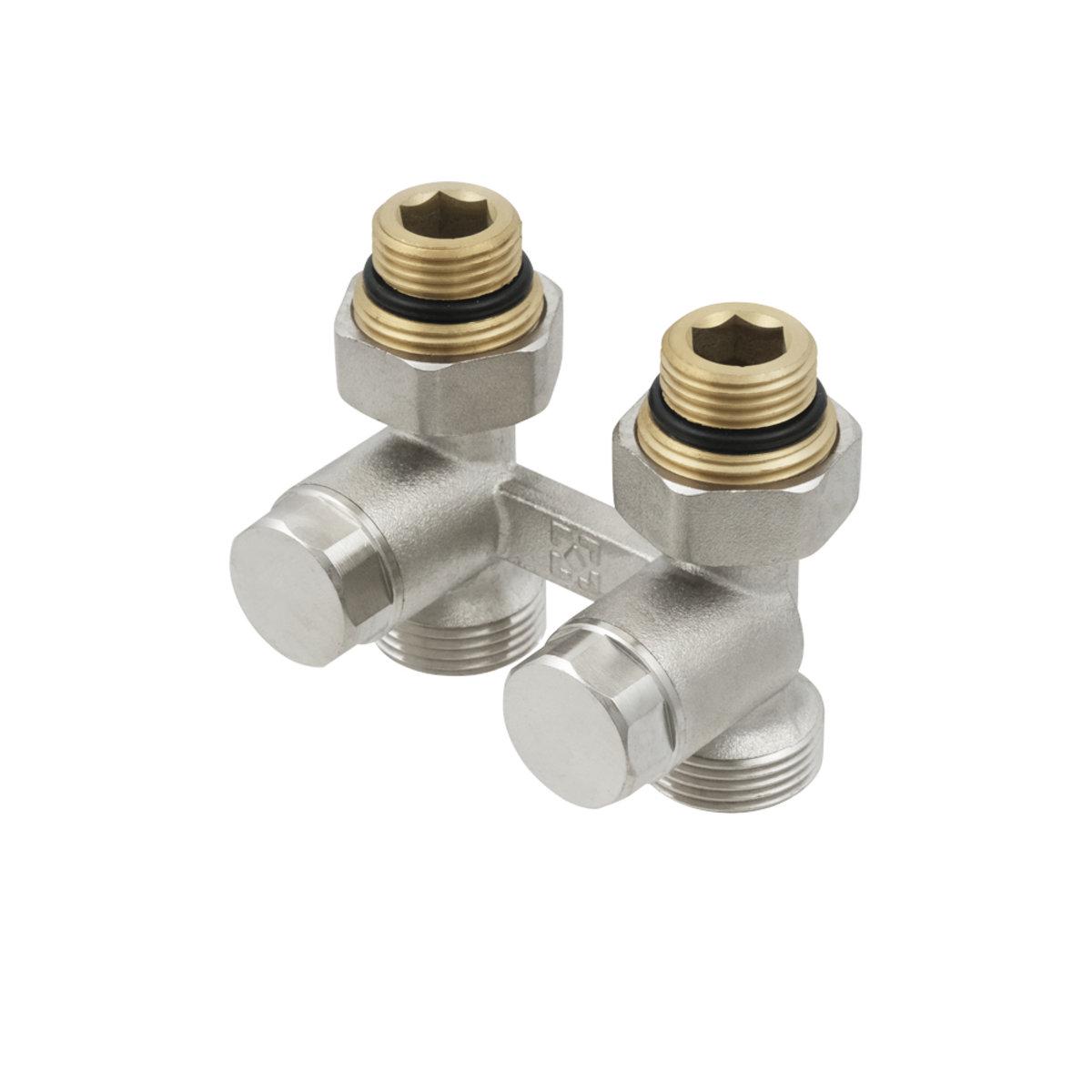 Узел нижнего подключения радиатора Raftec HRKS11 1/2"х3/4" прямой (SW-80030)