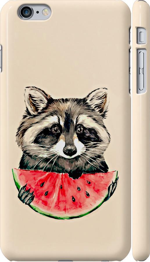 Чехол на iPhone 6 Plus Енотик с арбузом (4605c-48-42517) Чехол на iPhone 6 Plus Енотик с арбузом (4605c-48-42517)
