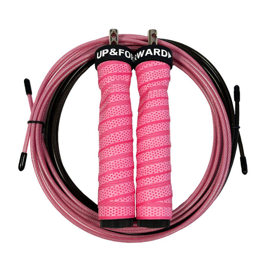 Скакалка скоростная для кроссфита UP & FORWARD Speed Rope PRO+ Pink (UF12480)