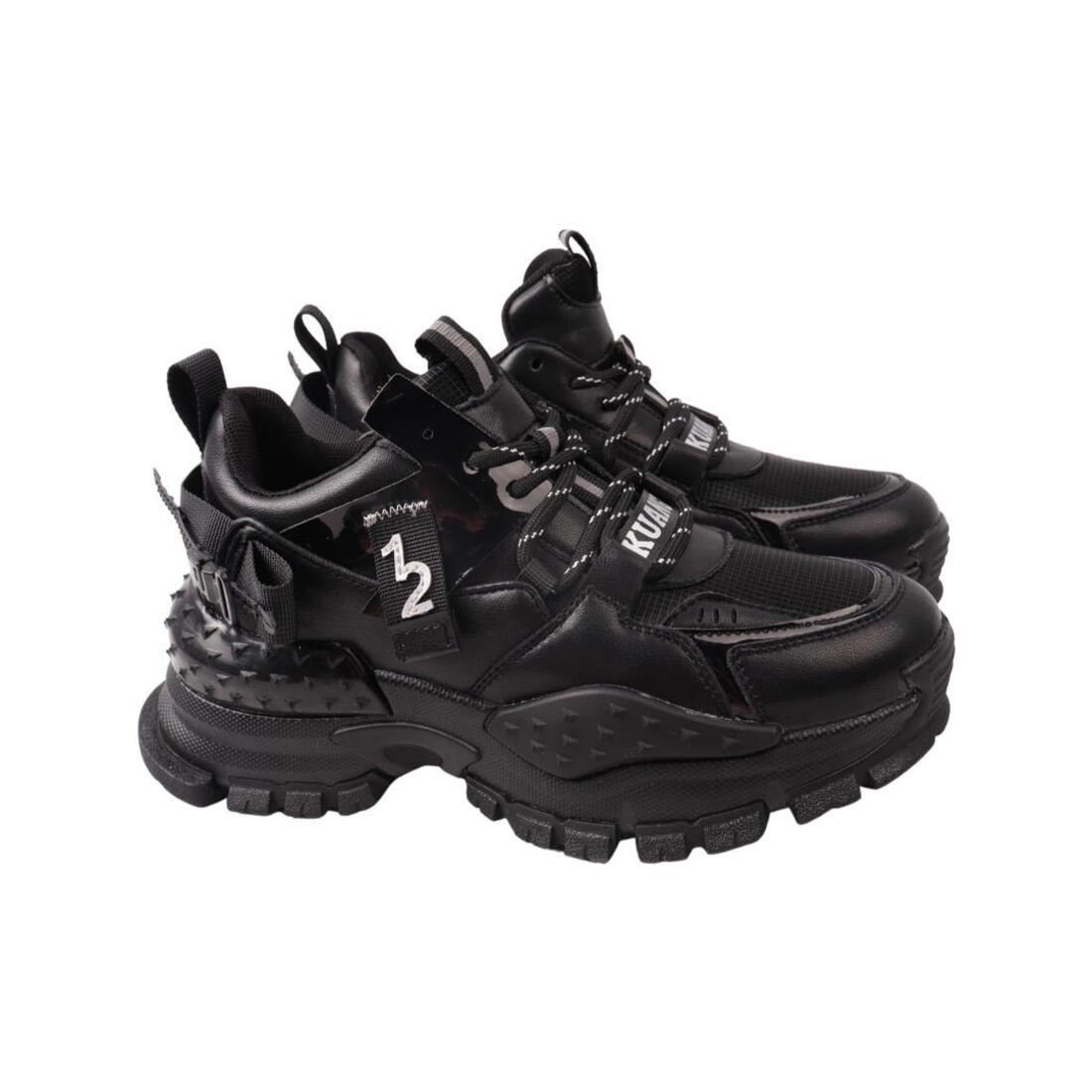 Кроссовки женские Berisstini из кожи р. 37 Черный (20-21DK)