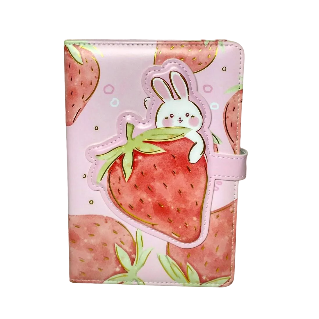 Блокнот Зайчик клубника на магнитной застежке 125 листов (MR-566-3)