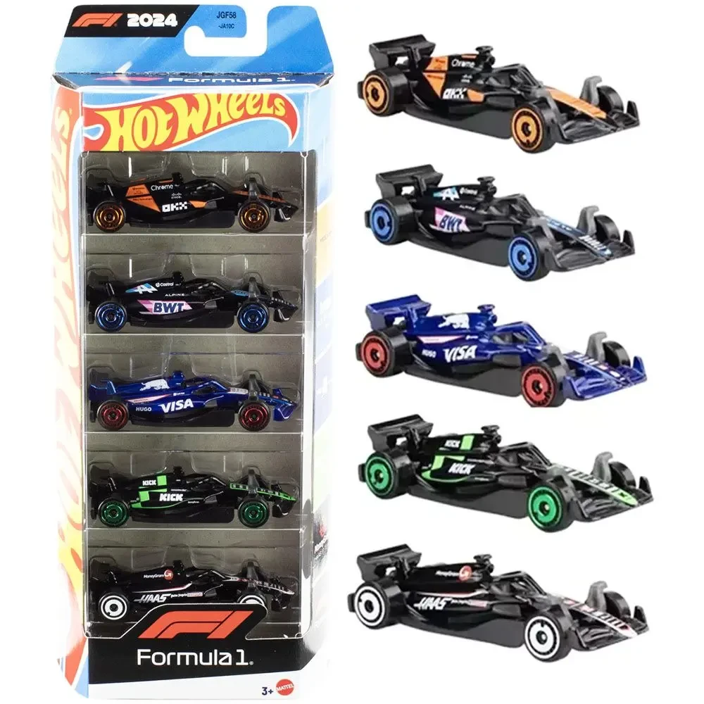 Набор из 5-ти машинок Hot Wheels Формула 1 McLaren/BWT/Racing Bulls/Kick Sauber/Haas (JGF58) Набор из 5-ти машинок Hot Wheels Формула 1 McLaren/BWT/Racing Bulls/Kick Sauber/Haas (JGF58)