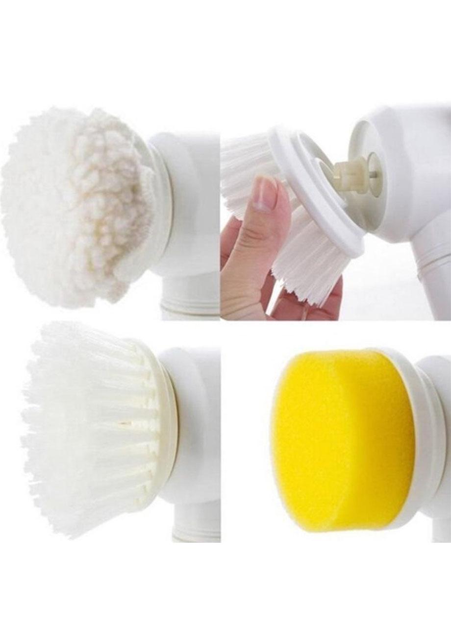 Щітка електрична для прибирання Stenson три насадки універсальна бездротова акумуляторна Білий (65542МХ) - фото 7