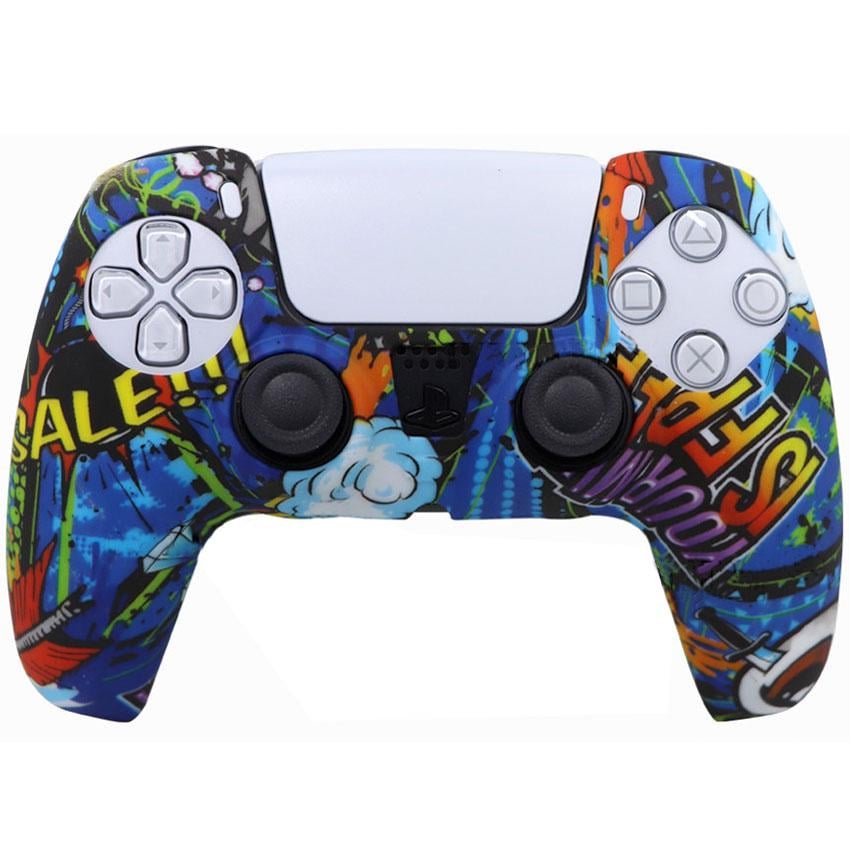 Силиконовый чехол Honson для джойстика PS5 Dualsense граффити (HS-PS5315F) Силиконовый чехол Honson для джойстика PS5 Dualsense граффити (HS-PS5315F)