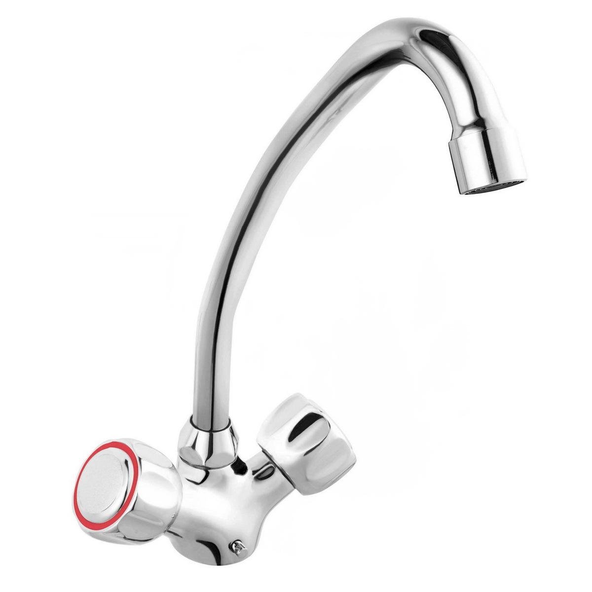 Смеситель для кухни Ferro Standart BST4 двухвентильный Хром (175084)