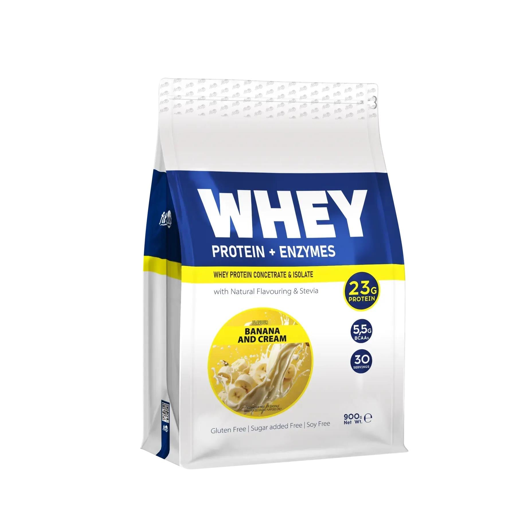 Протеин FitWin WHEY 77% 900 г Банан и сливки (FIT-0122)
