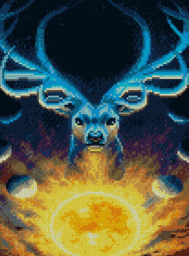 Алмазная мозаика Strateg Тотем Вселенной 30х40 см (HX267)