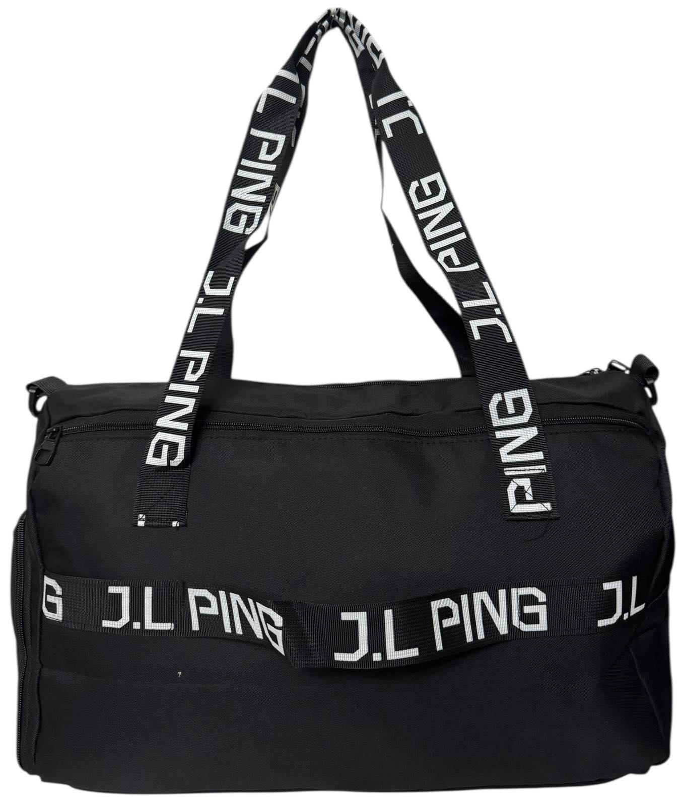 Сумка дорожня 50 л з боковими кишенями та з довгим ремінем через плече Чорний (4200) - фото 4