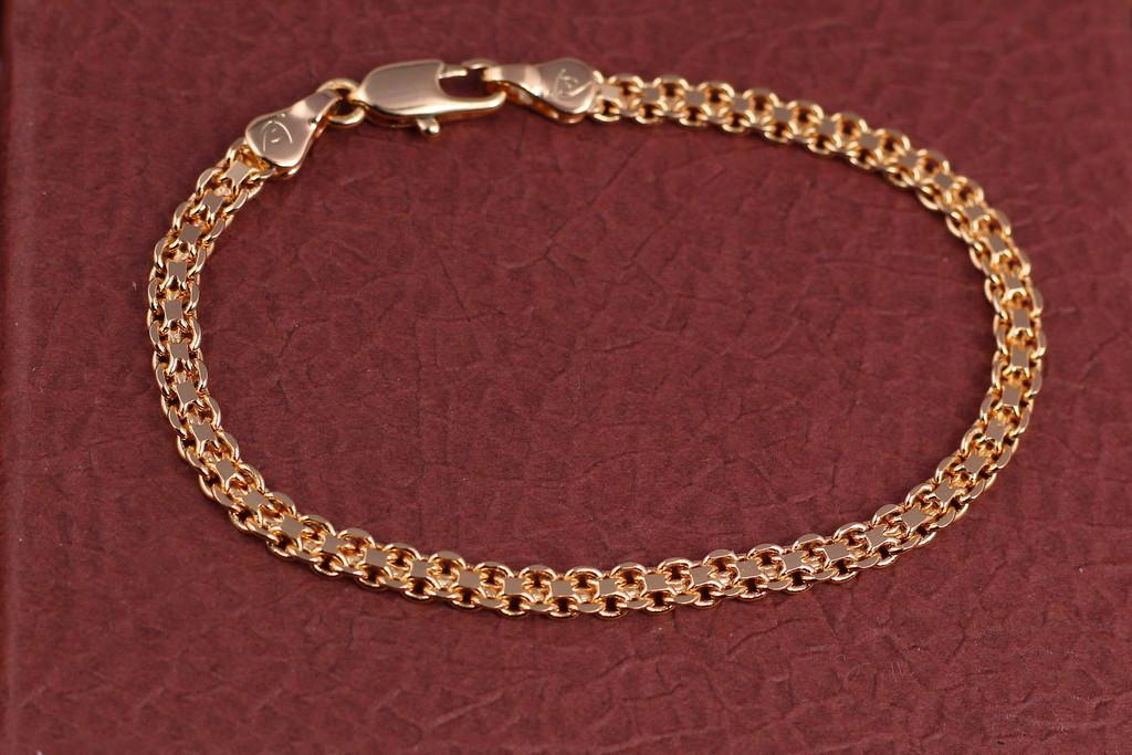 Браслет Xuping Jewelry Бисмарк 19 см 4 мм Золотистый (1794326158)