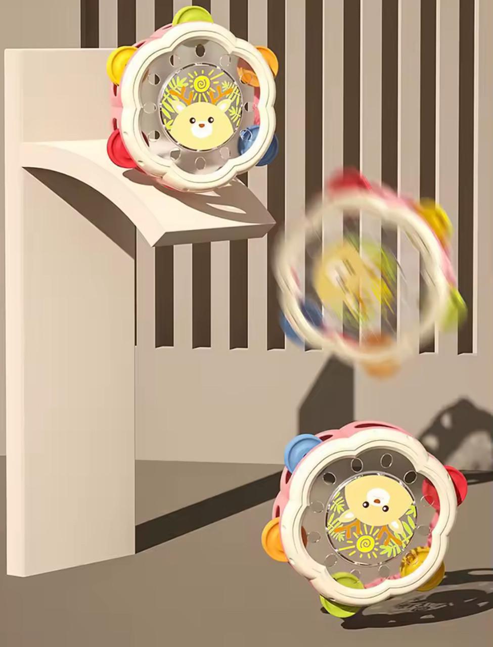 Дитячий бубон 17 см з дзвіночками та малюнком тигреня (75) - фото 4 Дитячий бубон 17 см з дзвіночками та малюнком тигреня (75) - фото 4