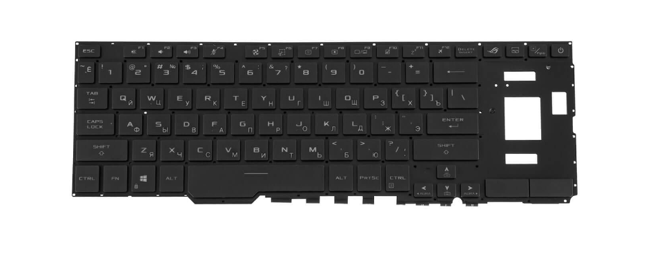 Клавиатура для ноутбука Asus GX551QS с подсветкой клавиш (0KNR0-681KRU00)