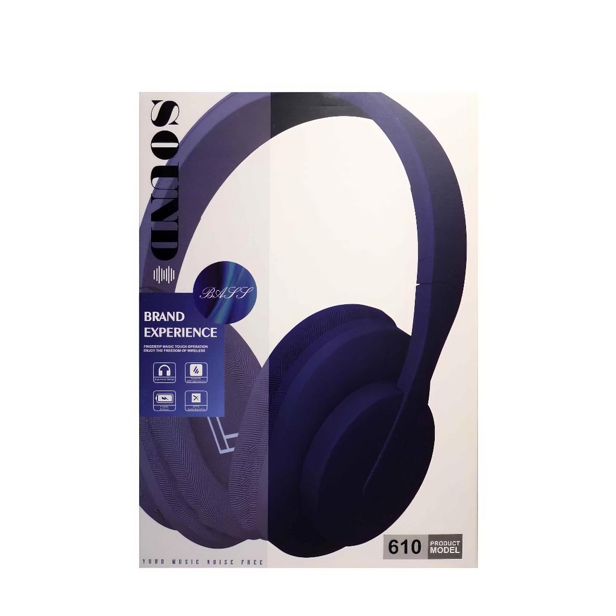 Навушники бездротові Wireless Headphones AN-610 Bluetooth Чорний (1010563-Black) - фото 6