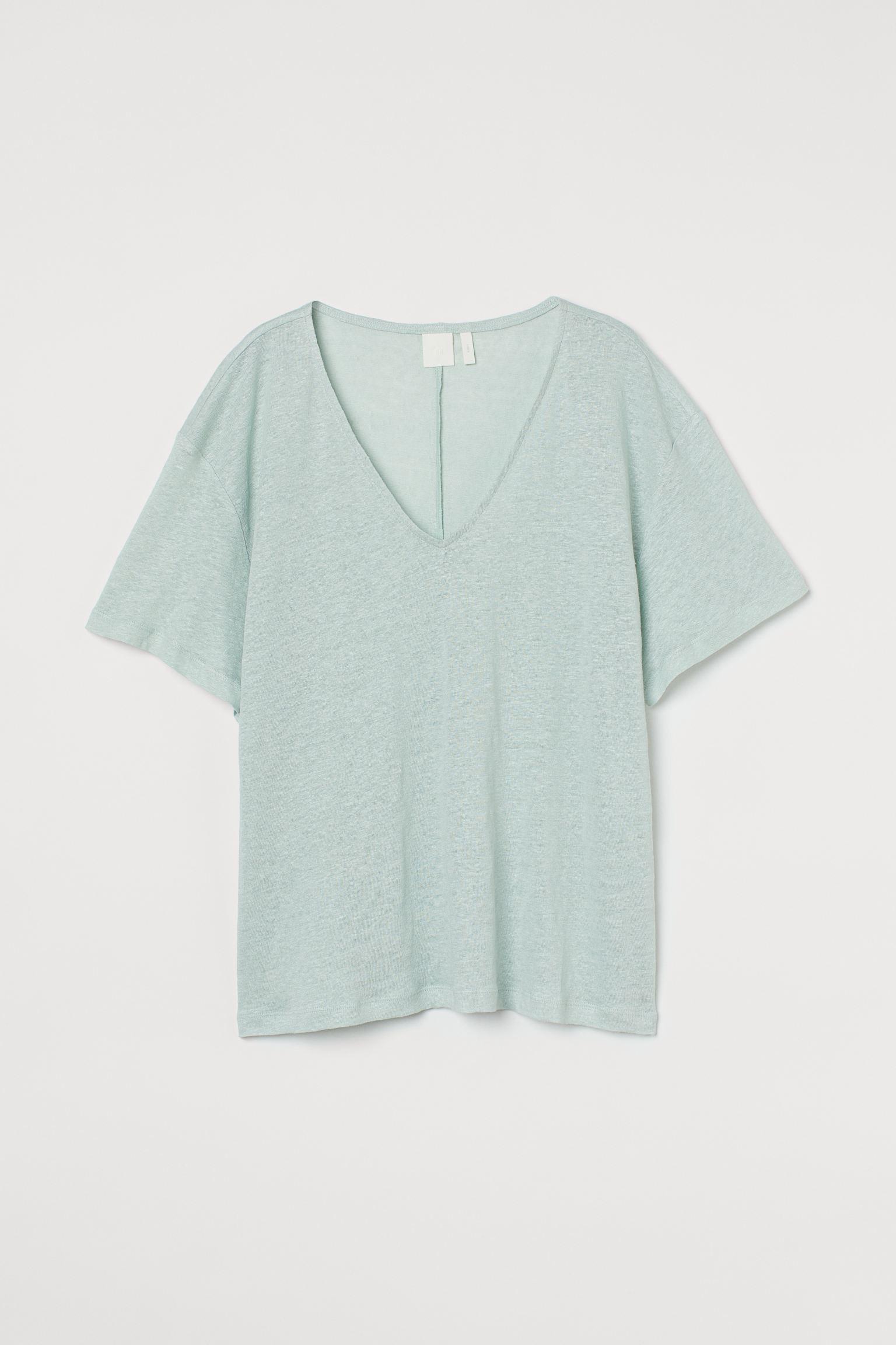 Футболка льняная XS Мятный (9654523wer)