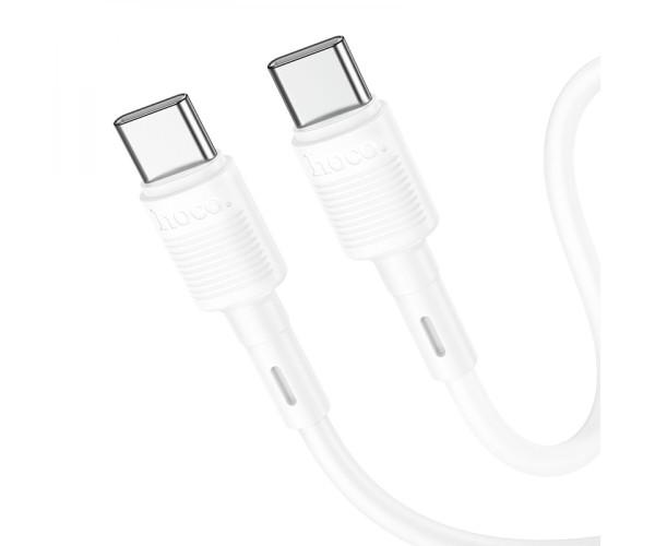 Кабель USB Hoco X83 60W Type-C to Type-C 3A 1 м White