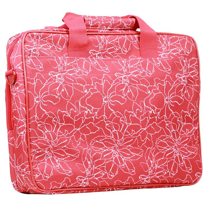 Сумка Continent CC-032 для ноутбука 15,6" декоративная ткань молния Красный (626399) - фото 2 Сумка Continent CC-032 для ноутбука 15,6" декоративная ткань молния Красный (626399) - фото 2