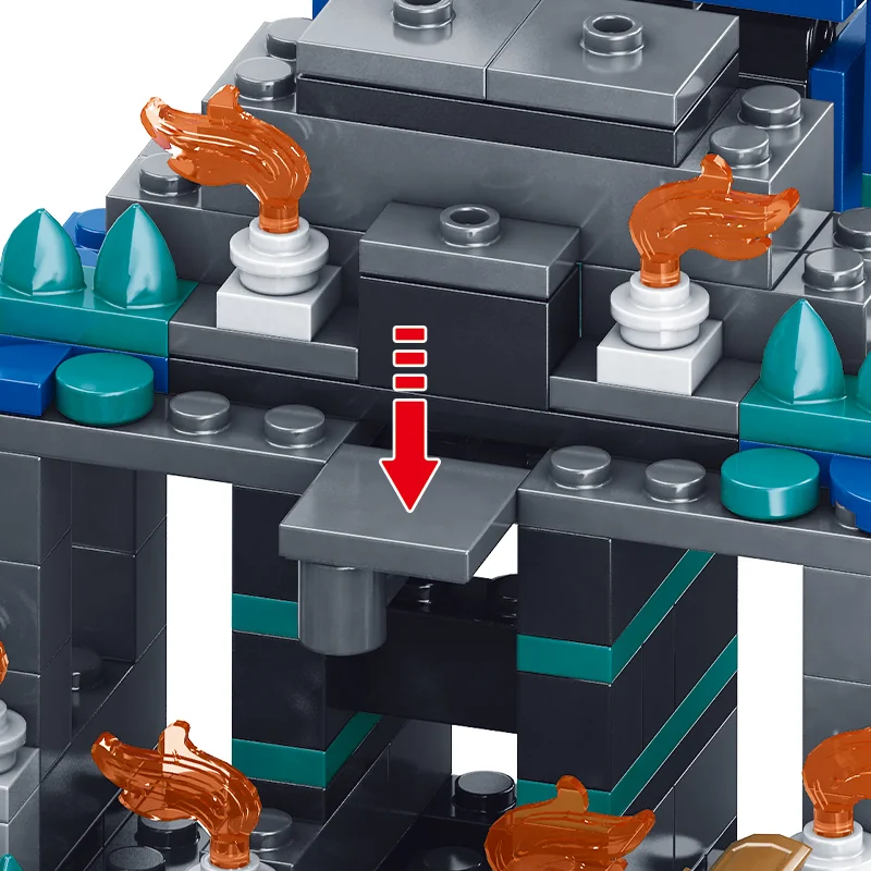 Конструктор Майнкрафт битва в глибинній темряві з Варденом 437 дет. - фото 7