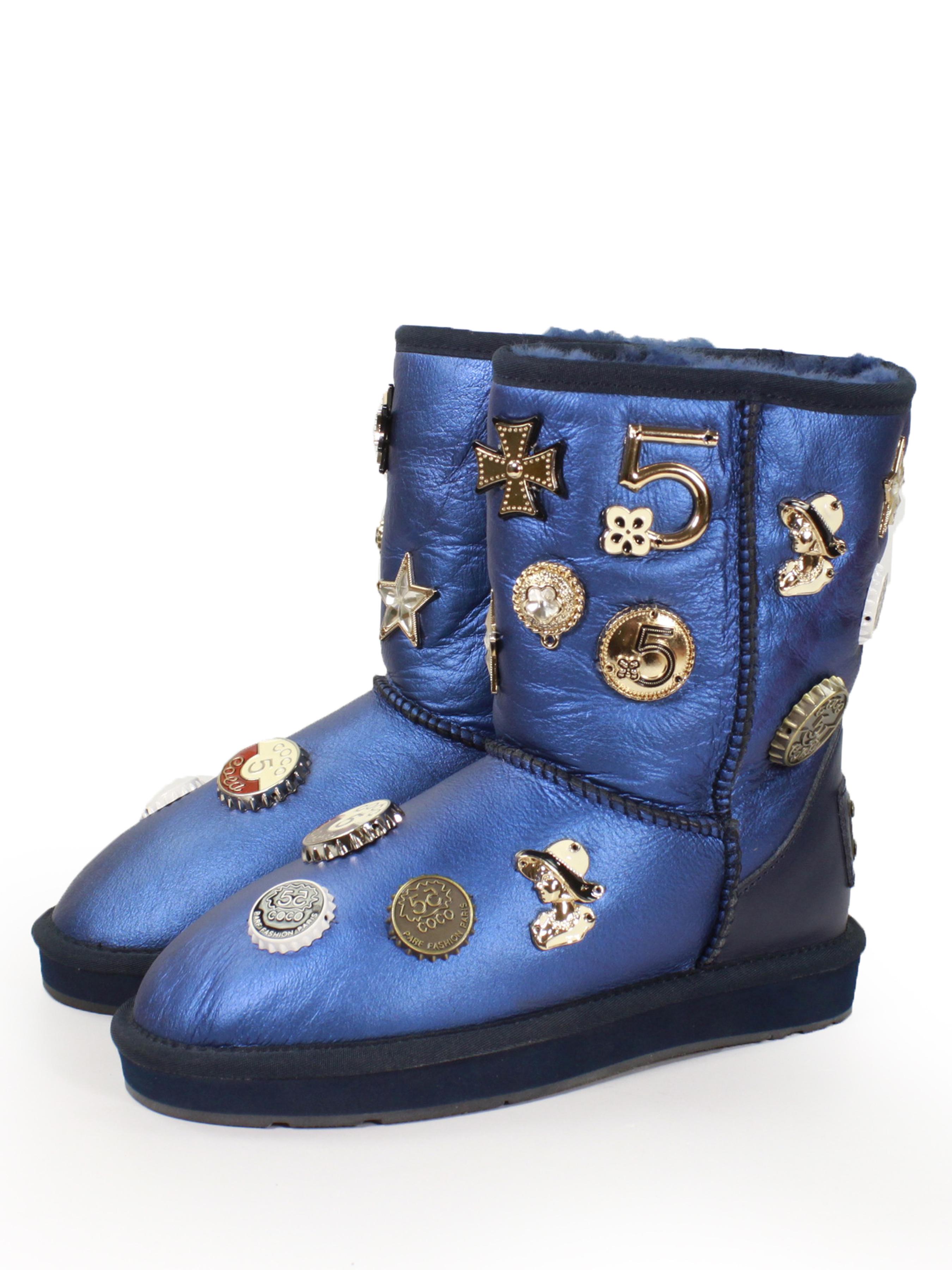 Угги женские It-girl р. 37 Navy (15015-navy)