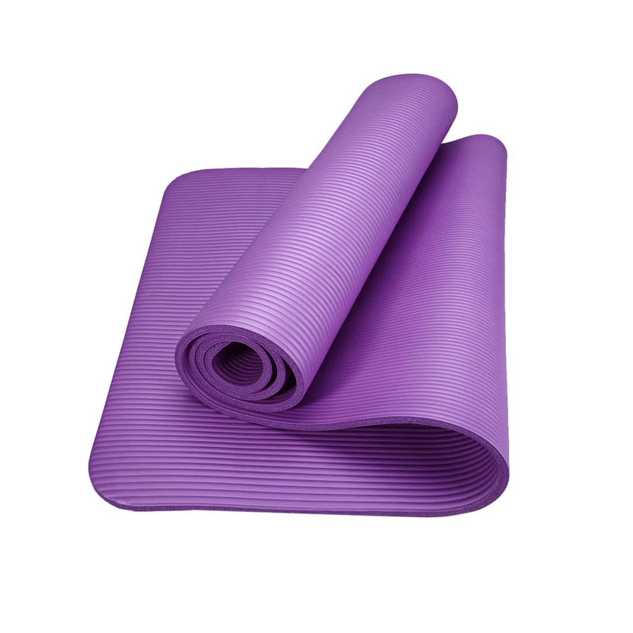 Коврик для йоги и фитнеса Power System PS-4017 NBR Fitness Yoga Mat Plus Purple 180х61х1 см (15272636) - фото 5