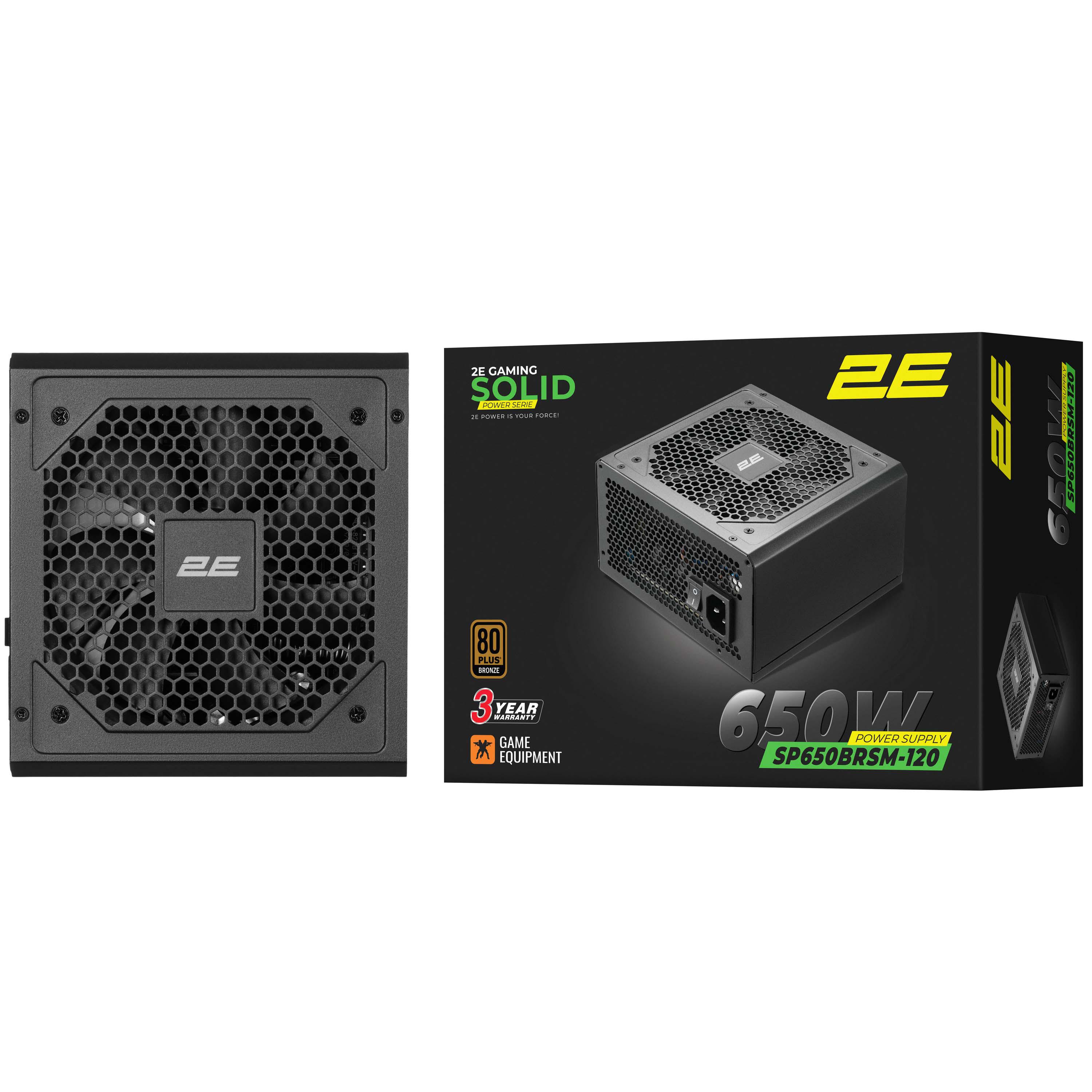 Блок питания для компьютера 2E GAMING Solid Power 650 Вт ATX (2E-SP650BRSM-120) - фото 9 Блок питания для компьютера 2E GAMING Solid Power 650 Вт ATX (2E-SP650BRSM-120) - фото 9