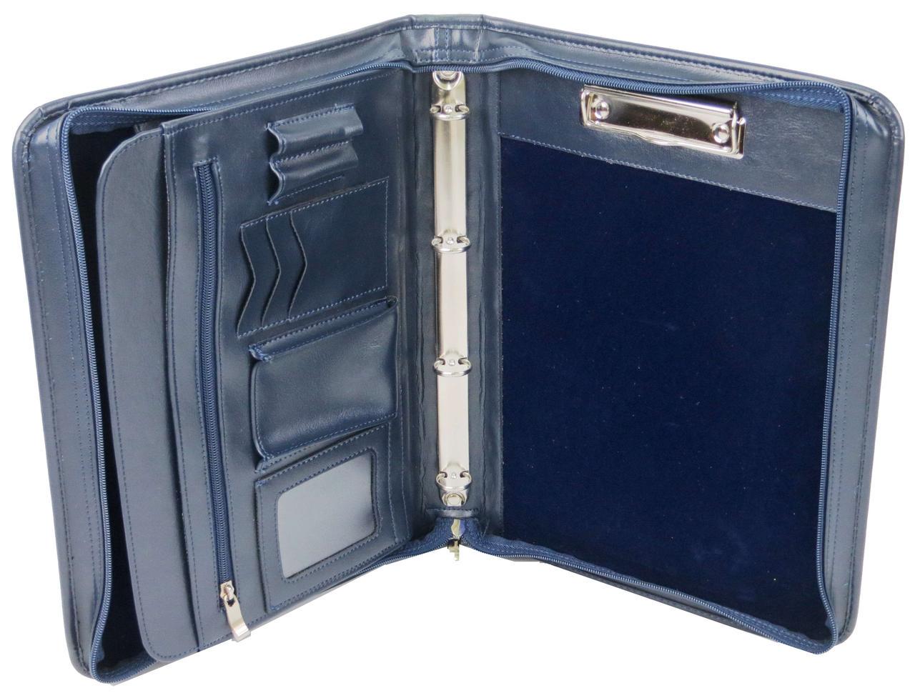 Папка деловая AMO из искусственной кожи Синий (SSBW01 navy)