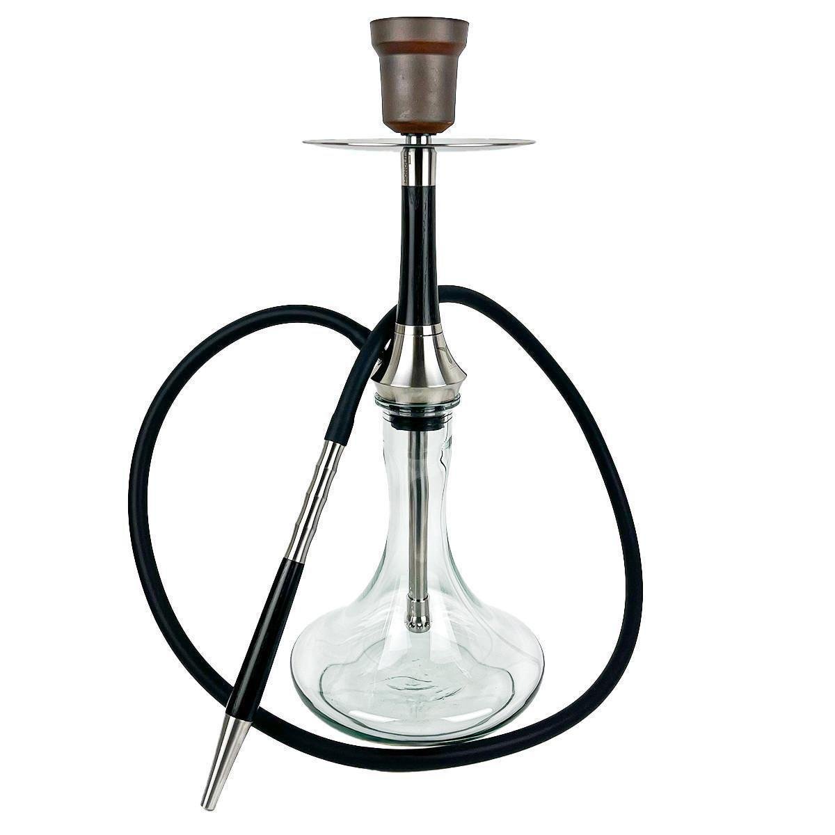 Кальян Totem Hookah Monolit Ultra Wood Black Craft Clear