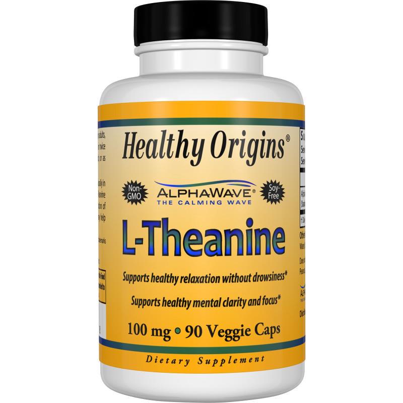 Теанин Healthy Origins 100 мг 90 гелевых капсул (HO17002)