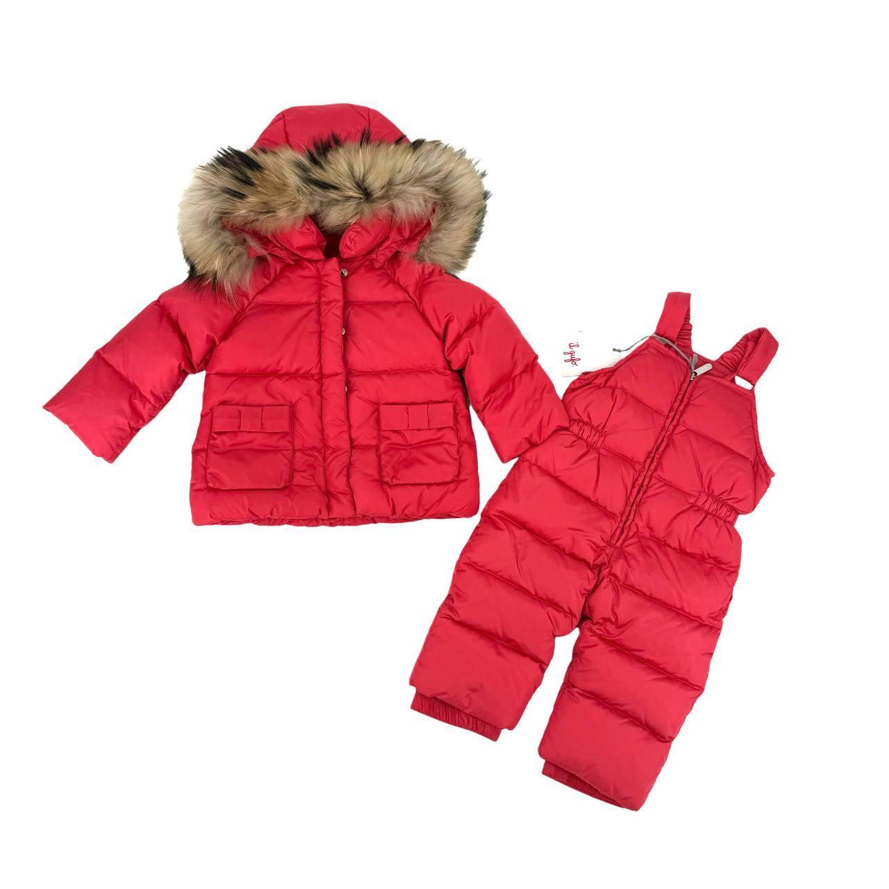 Комплект зимовий куртка/полукомбінезон IL GUFO A15GM175N0031379 74 см 12 міс. Ягідний (2425577898)