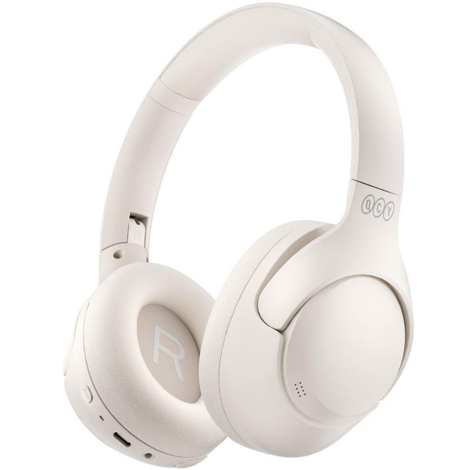 Наушники беспроводные QCY H4 с ANC Bluetooth 5.2 mini-jack 3,5 мм 70 ч Белый (28731138)