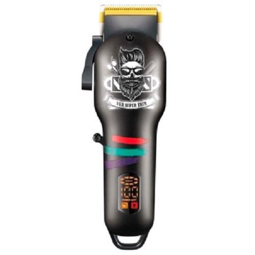 Машинка для стрижки волосся VGR та бороди акумуляторна з LED-дисплеєм V-699 Чорний (DT-367)