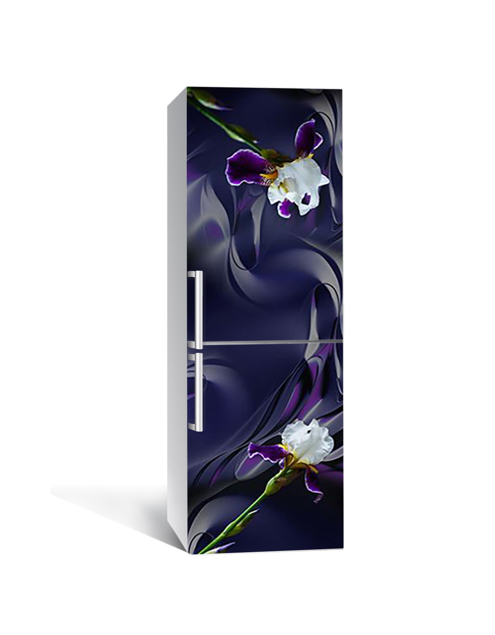 Наклейка 3D на холодильник Zatarga "Настойчивый ирис" виниловая 650х2000 мм