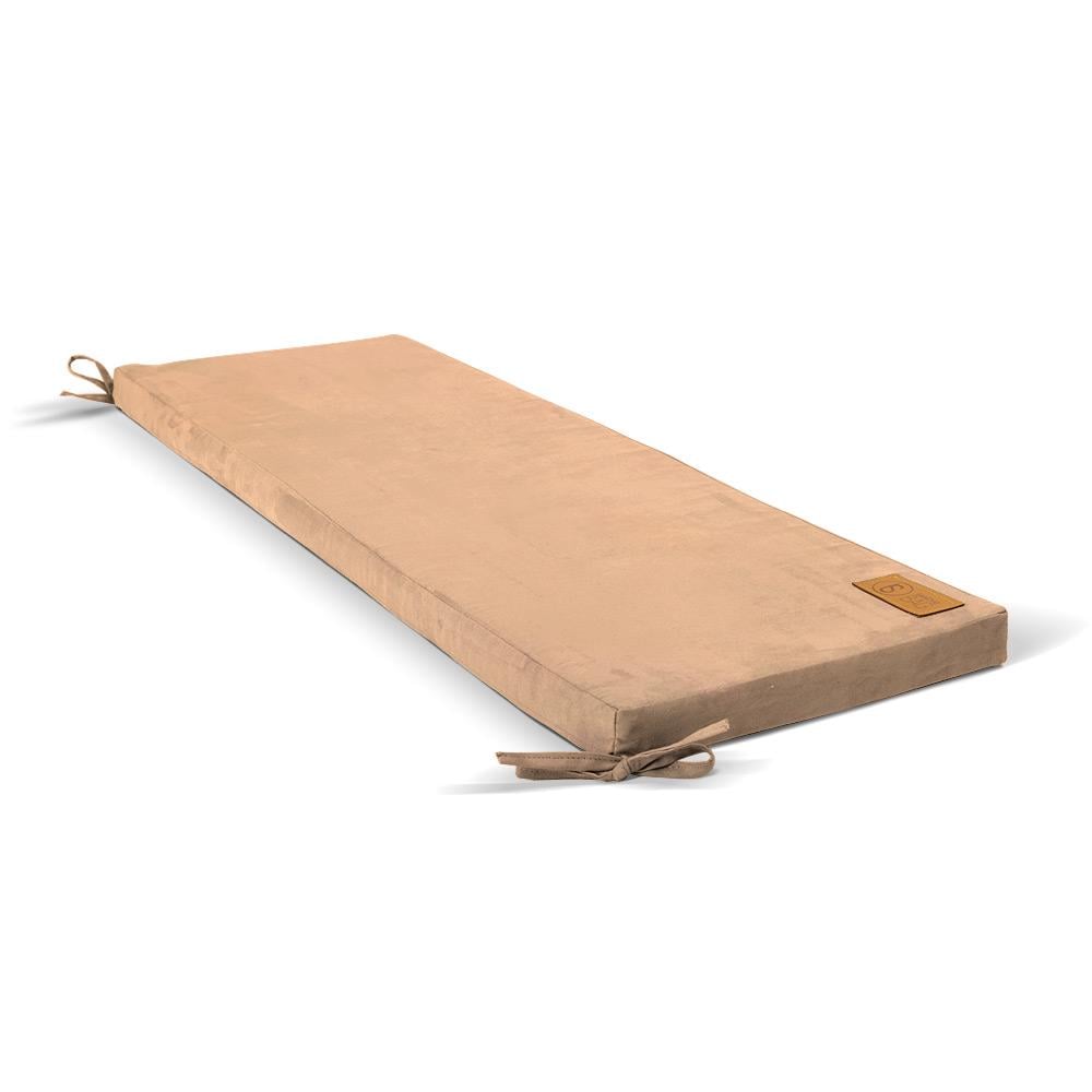 Подушка поролонова на лавку SanchoBAG Велюр 120x40x5 см French Vanilly (pom-1014-sb105-04)