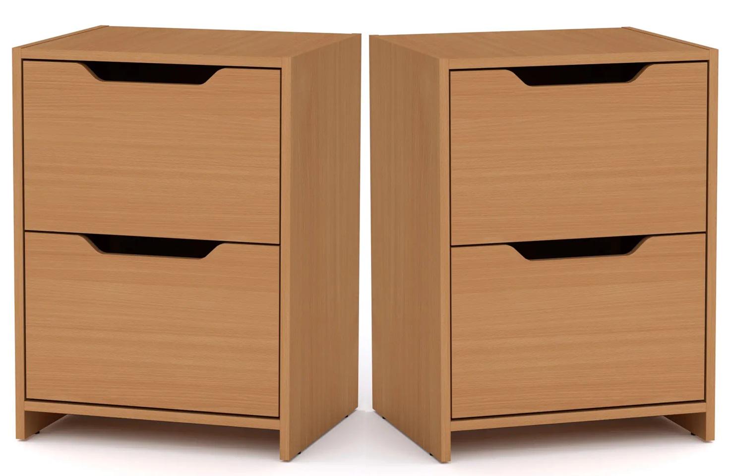 Тумба прикроватная комплект 2 шт. Компанит ПКТ-9 Бук (26657642)