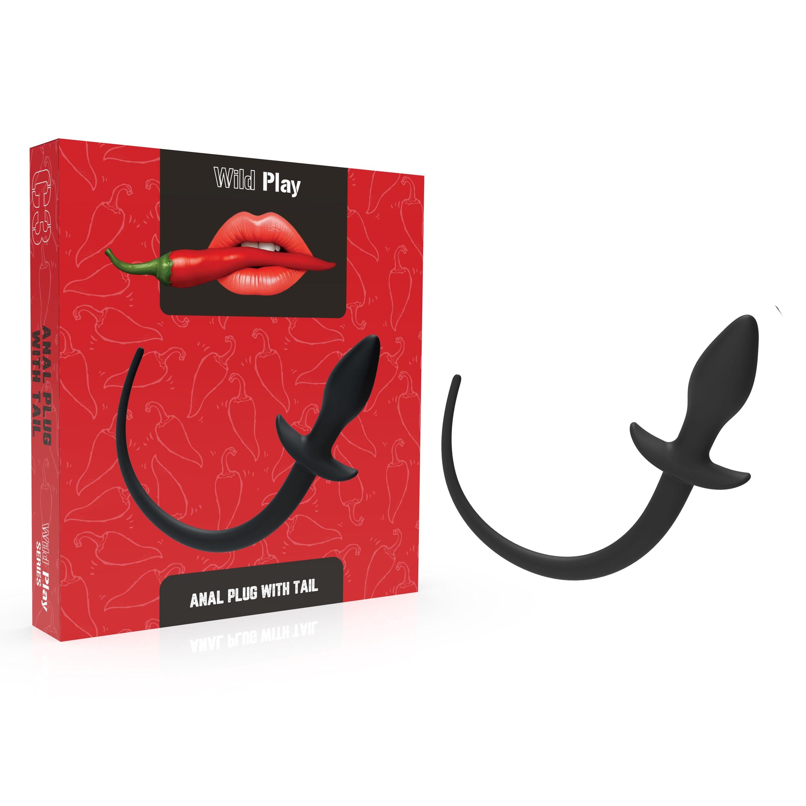Анальная пробка Erospace Wild Play Anal Plug With Tail C3