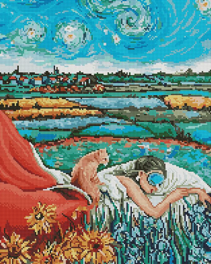 Алмазная вышивка Brushme Звездная Одри 40x50 см (DBS0036)