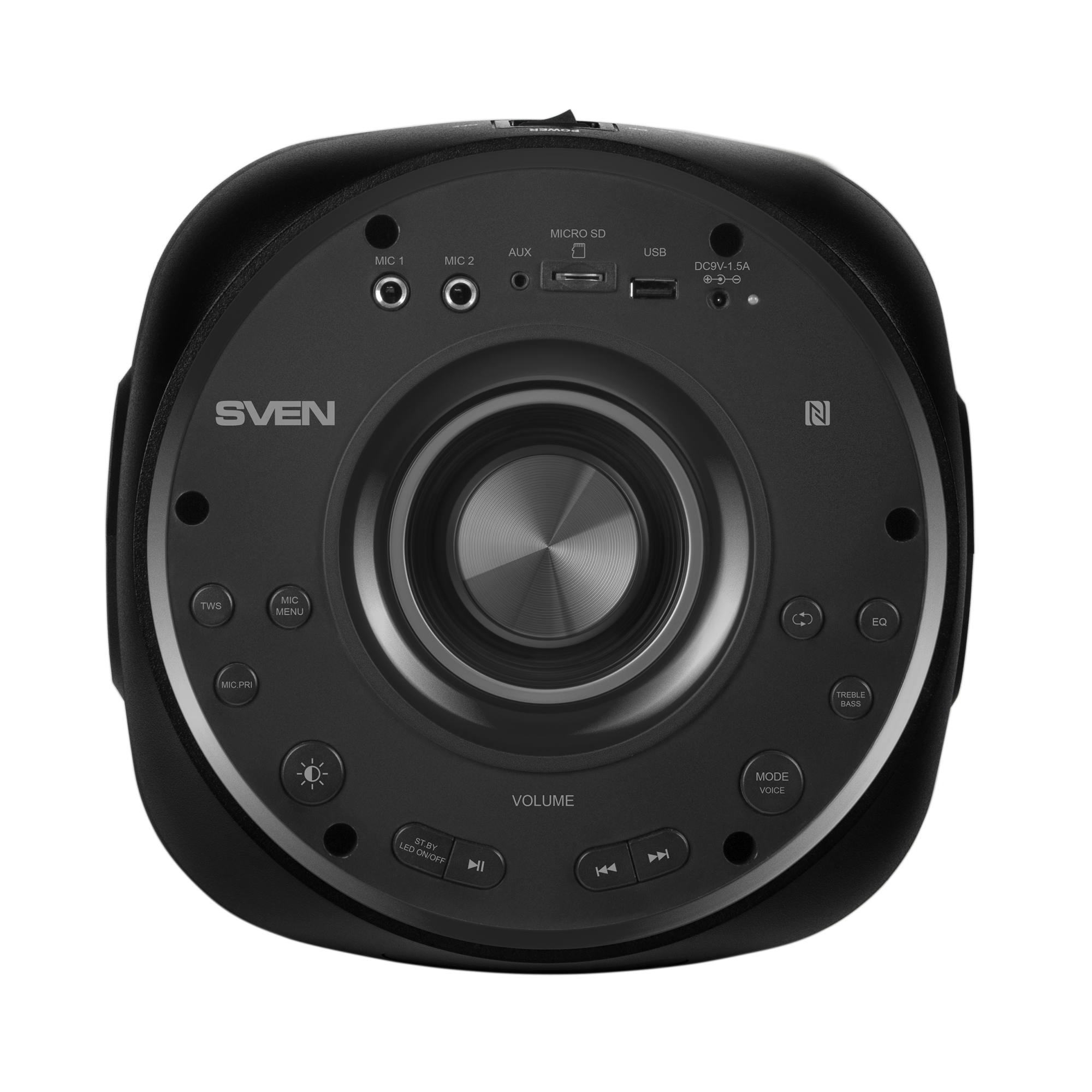 Система акустическая Sven PS-770 TWS/Bluetooth/подсветка/караоке/FM 100 Вт Black (770) - фото 6