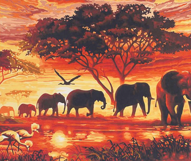 Картина за номерами TK Group 30215 30 Африка 40х30 см (121581)