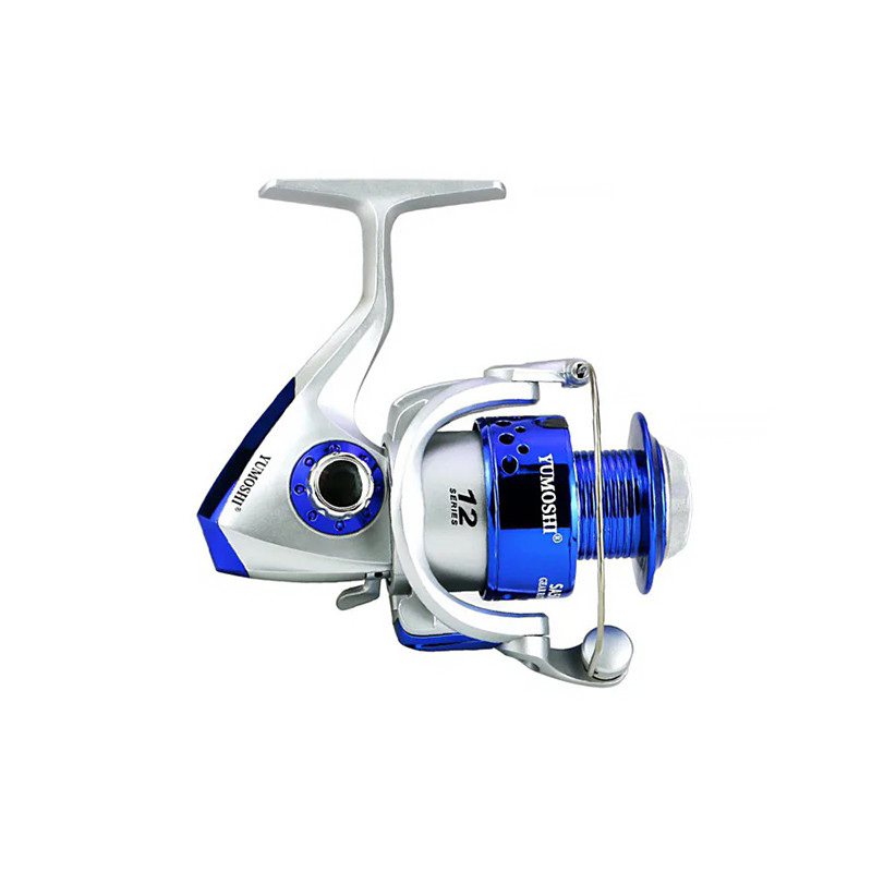 Катушка безынерционная рыболовная Yumoshi SA 1000 Silver/Blue - фото 4 Катушка безынерционная рыболовная Yumoshi SA 1000 Silver/Blue - фото 4