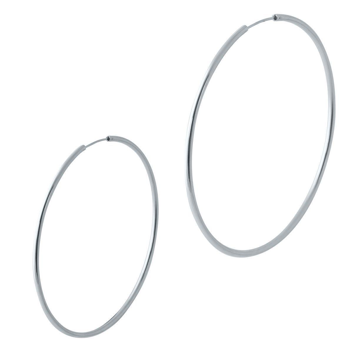 Срібні сережки-кільця Срібні сережки-кільця