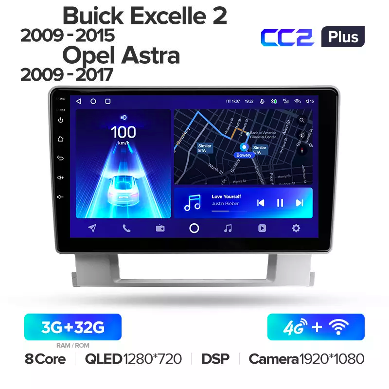 Автомагнитола штатная Teyes CC2 Plus для Astra J 2009-2017 Buick Excelle 2 2009-2015 Android (1683073550) - фото 2