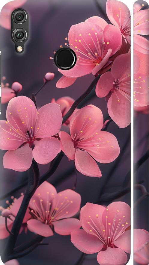 Чехол на Huawei Honor 8X Пурпурная сакура (6075m-1596-42517)