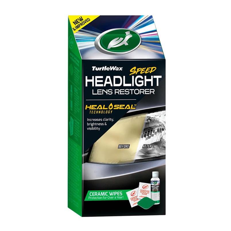 Набор для полировки фар Headlight Lens Restorer Kit Turtle Wax, раствор + аппликатор