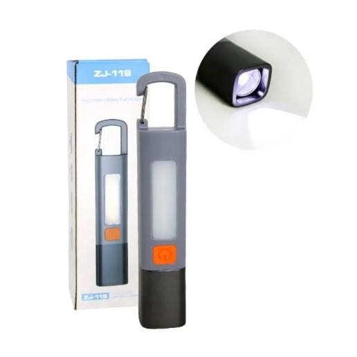 Ліхтар акумуляторний ZHIYU FLASHLIGHT ZJ-119 LED USB Type-C з карабіном бокове світло (ZHIYU-ZJ119) - фото 3 Ліхтар акумуляторний ZHIYU FLASHLIGHT ZJ-119 LED USB Type-C з карабіном бокове світло (ZHIYU-ZJ119) - фото 3