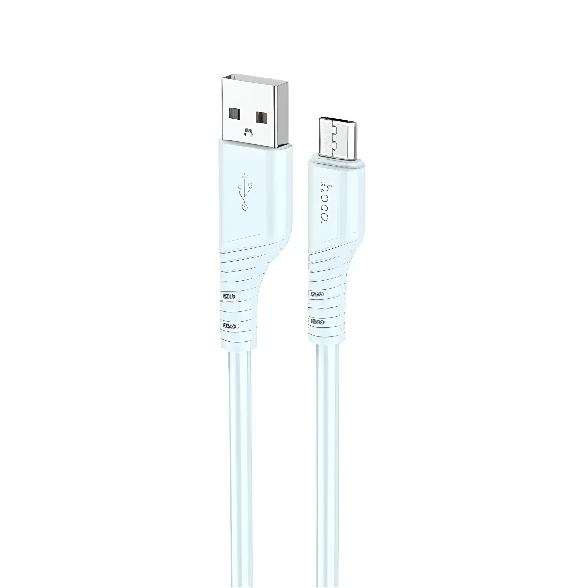 Кабель Hoco Micro USB Crystal color silicone charging data cable X97 1 м Light Blue (13968435)