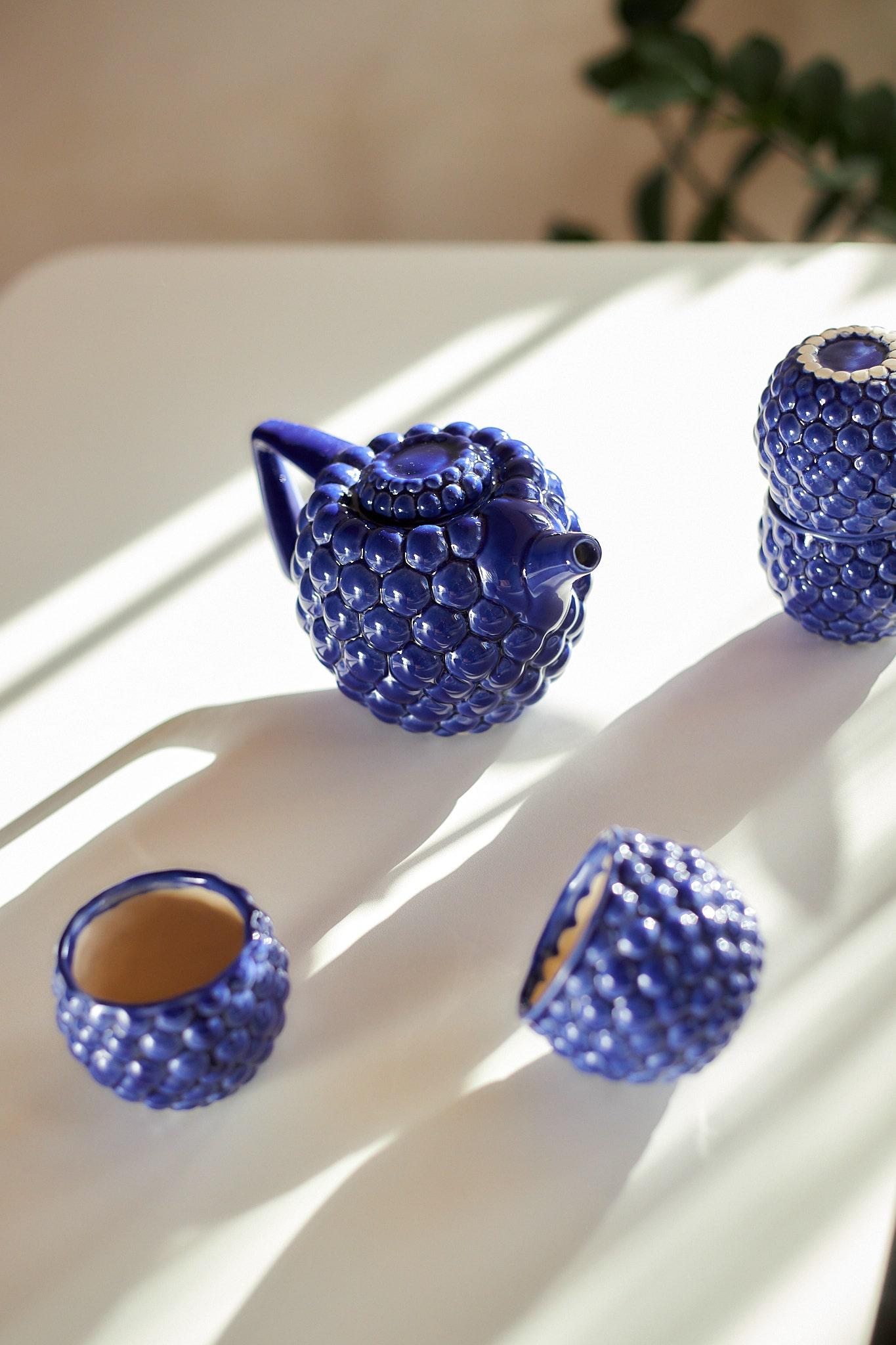 Набор для чайной церемонии Синяя ягода ручной работы (TS-20) - фото 9 Набор для чайной церемонии Синяя ягода ручной работы (TS-20) - фото 9