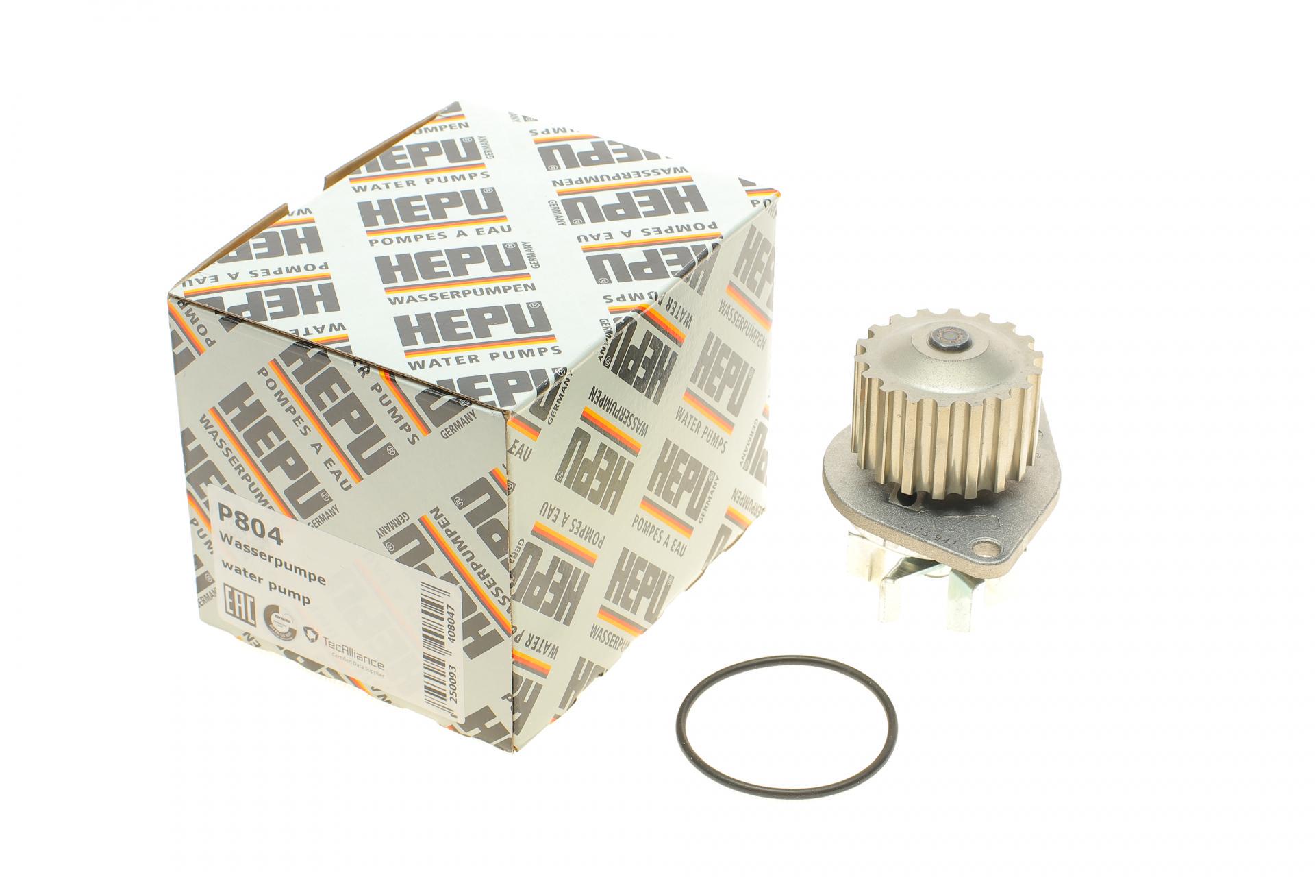 Водяная помпа Hepu Citroen C2-C4/Peugeot 206/307 1.4 03- (P804)