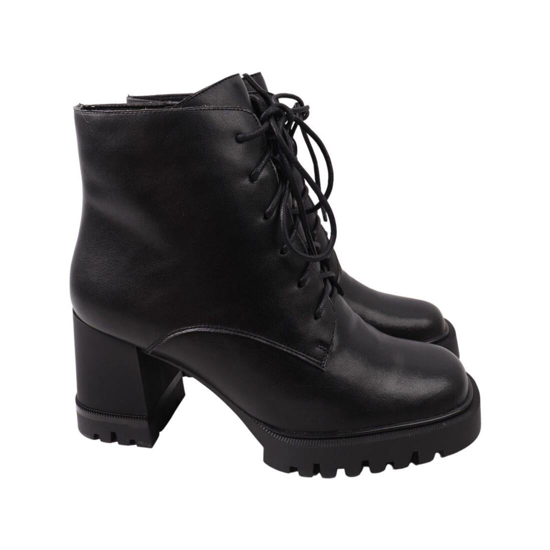 Ботильоны женские Oeego из кожи р. 40 Черный (92-22ZH)