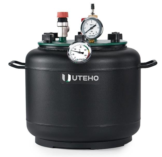 Автоклав для консервирования газовый UTEHO-16 20 л 16 банок/0,5 л (842669616)