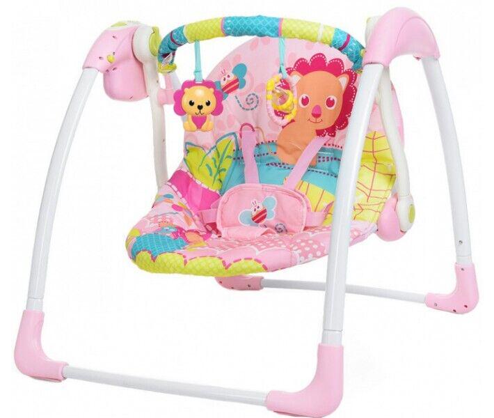 Шезлонг-гойдалка Mastela Deluxe Portable Swing Рожевий (6519)